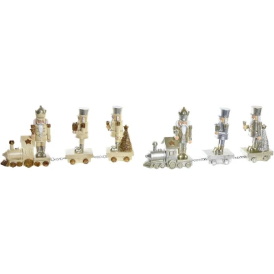 Afbeelding van Kerstversiering DKD Home Decor Hars Trein (28 x 5 12 cm) (2 Stuks)
