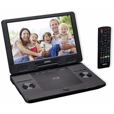 Afbeelding van Lenco BRP 1150BK Draagbare 11.5&quot; Blu ray DVD speler met USB en SD, zwart Black