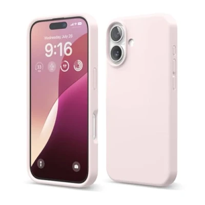 Afbeelding van elago Compatibel met iPhone 16 hoesjes, hoogwaardige vloeibare siliconen hoes, volledige beschermhoes, schokbestendig, slanke telefoonhoes