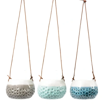 Afbeelding van Burgon &amp; Ball Hangpotjes Baby Dotty Trio