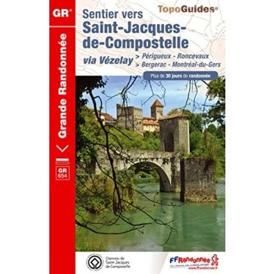 Afbeelding van Grande Randonnée Sentier Saint Jacques de Comp. Périgueux Roncevaux GR6543