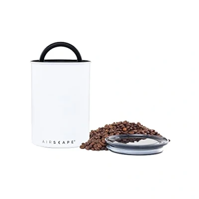 Afbeelding van Airscape Koffiebonen Voorraadpotten Koffie Staal Mat wit 500 gram