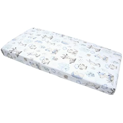 Image de Drap Housse pour Un lit bébé 60x120 cm 100% Coton literie Medi Partners Matelas Enfant Sac de Couchage