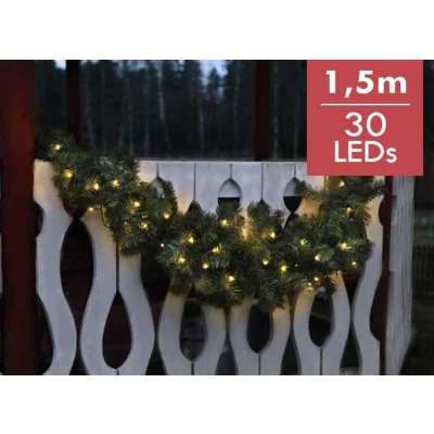 Afbeelding van Guirlande &#039;&#039;Ottawa&#039;&#039; 150 cm lang 30 LED lampjes