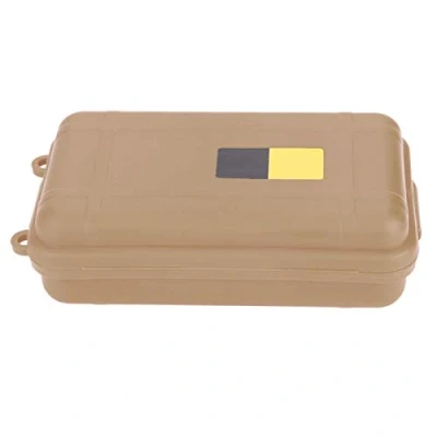 Afbeelding van Waterdichte overlevingsbox, van kunststof, schokbestendig, drukafdichting, opbergdoos voor overlevingsuitrusting outdooractiviteiten (kaki L)