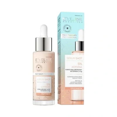 Afbeelding van Eveline Cosmetics Serum Shot 5% Caffeïne Puffiness 30ml.