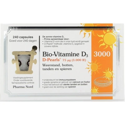 Afbeelding van Pharma Nord Bio Vitamine D3 D Pearls 75mcg