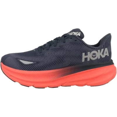 Afbeelding van HOKA Clifton Hardloopschoenen voor op de weg, Dames, Maat: 39 1/3, Varsity navy/nautical dusk Textiel/ synthetisch