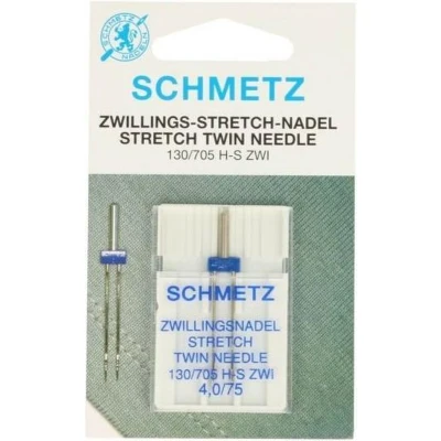 Afbeelding van Schmetz Stretch Tweeling 1 Naald 4.0 75