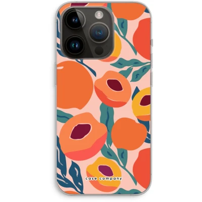 Afbeelding van Case Company® hoesje geschikt voor iPhone 14 Pro Perzik Soft Cover Telefoonhoesje Bescherming aan alle Kanten en Schermrand