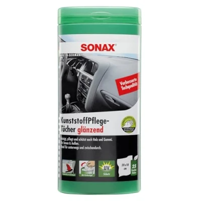 Afbeelding van Sonax 04121000 Kunststofonderhoudsdoekjes glans 25St 1837840
