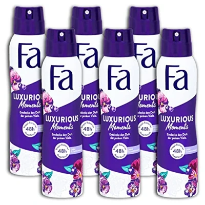 Afbeelding van FA Luxurious Moments Deodorantspray voor dames, 6 stuks, 150 ml