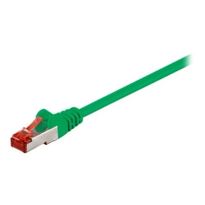 Image de goobay Cordon de raccordement RJ 45 (M) pour 1 m SFTP, PiMF CAT 6 moulé, sans crochet vert