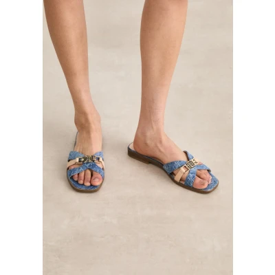 Afbeelding van Guess Realla Muiltjes, Dames, Maat: 39, Blue Leer en textiel