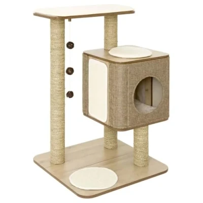 Afbeelding van Jack and Vanilla Kattenmeubel Molly 56x56x86 cm bruin