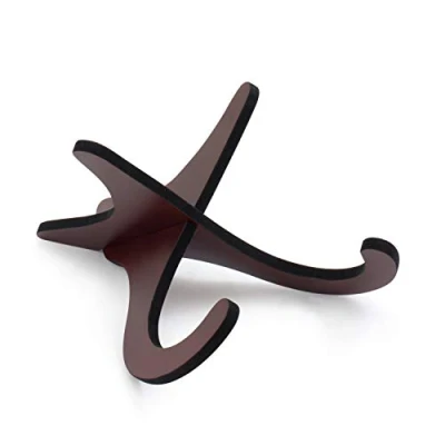 Afbeelding van Tiger Afneembare houten standaard voor ukelele, mandoline, banjo en viool in X, mahonie UAC1 WD