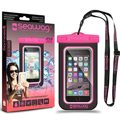 Afbeelding van Waterproof Case For Smartphone Black &amp; Pink