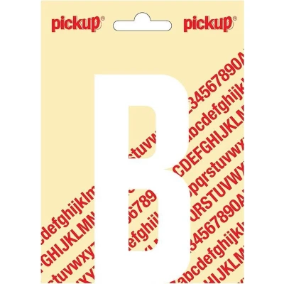 Afbeelding van Plakletter Nobel Sticker witte letter B Pickup