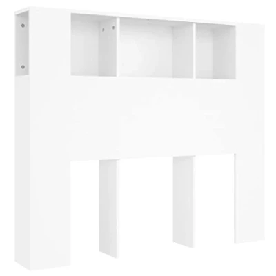 Afbeelding van Hoofdbordkast 120x18,5x104,5 cm wit