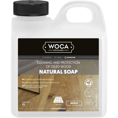 Afbeelding van Woca Houten Vloer Zeep Wit 1L