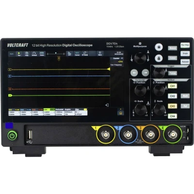 Afbeelding van VOLTCRAFT DOV704 Digitale oscilloscoop 70 MHz 4 kanaals 1.25 GSa/s 50 Mpts 12 Bit Digitaal geheugen (DSO) 1 stuk(s)