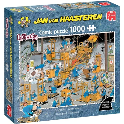 Afbeelding van Jan van Haasteren Oldtimers Karren maar! 1000 stukjes puzzel Legpuzzel