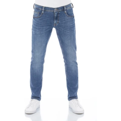 Afbeelding van Mustang Heren Jeans Broeken Oregon tapered Fit Blauw Volwassenen Denim Jeansbroek