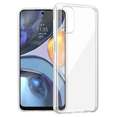 Afbeelding van Cadorabo Hoesje geschikt voor Motorola MOTO G22 in VOLLEDIG TRANSPARANT Beschermhoes gemaakt van flexibel TPU Silicone Case Cover