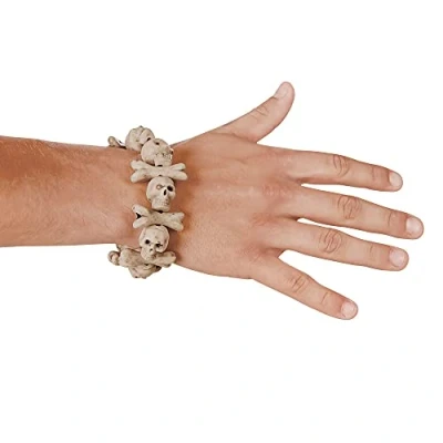 Image de bracelet tête de mort et ossements 74191