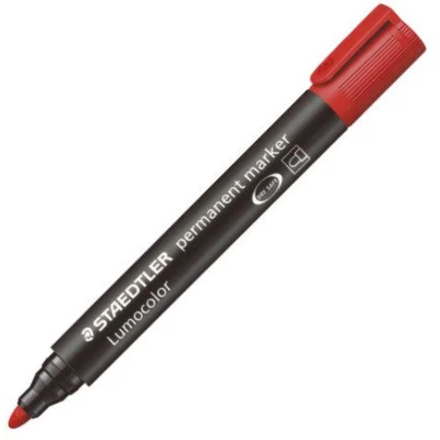 Afbeelding van Staedtler Lumocolor 352, Permanent Marker, Ronde Punt, 2 Mm, Rood Marker