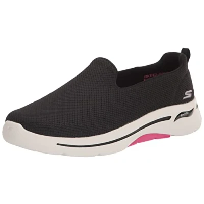 Afbeelding van Skechers Go Walk Arch Fit, damessneakers, Zwart/Roze