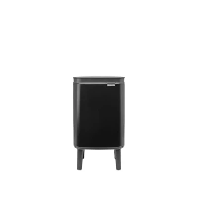 Afbeelding van Brabantia Bo Hi Afvalemmer 4 Liter Met Kunststof Binnenemmer Zwart