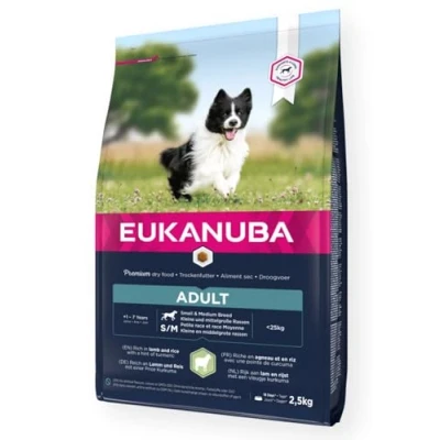 Afbeelding van Eukanuba Adult Small/Medium Breed Lam&amp;Rijst Hondenvoer 12 kg