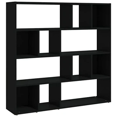 Afbeelding van vidaXL Boekenkast/scheidingswand, zwart, 105 x 24 102 cm
