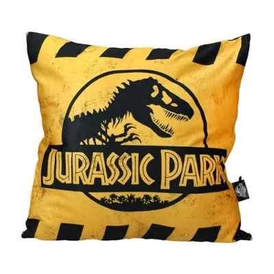 Afbeelding van SD Toys Jurassic Park Pillow Caution Logo 45 cm Kussens
