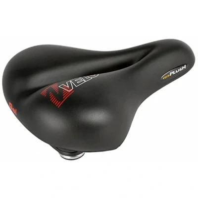 Afbeelding van Velo Zadel Plush Gel Elasto Dames Zwart (vacuum Technology)