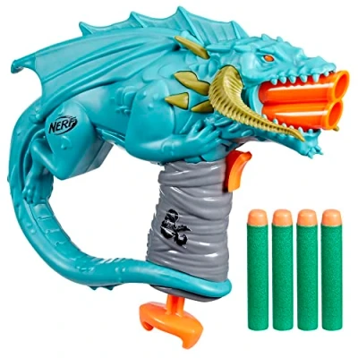 Afbeelding van Nerf Dungeons &amp; Dragons, Rakor Blaster en 4 Elite 2.0 darts, D&amp;D