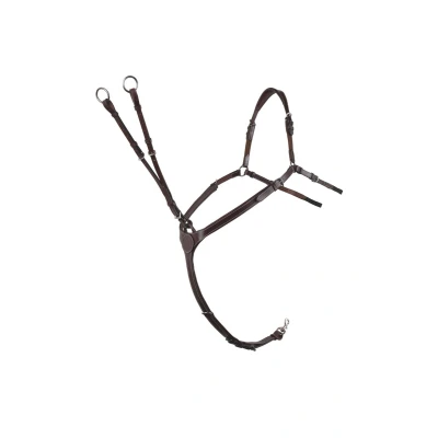 Image de Montar Collier de Chasse Papillon ss Cuir Écologique Marron Cob