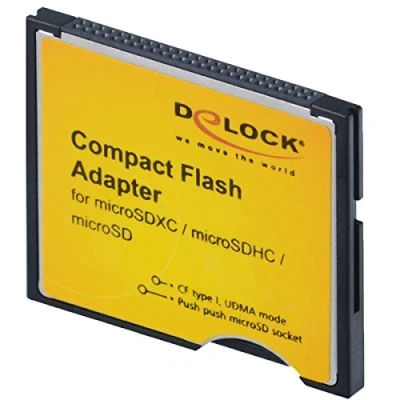 Afbeelding van DeLOCK 61795 Compact Flash adapter voor micro SD kaart