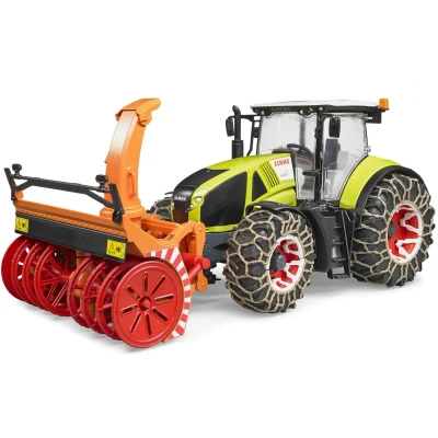 Afbeelding van Bruder Claas Axion 950 met sneeuwkettingen en sneeuwblazer 1:16