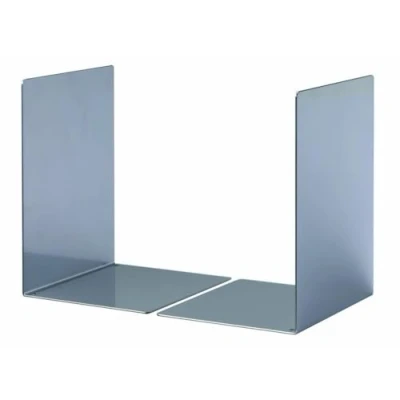 Afbeelding van Durable 324323 paar broeikas boeken klein model L vorm afmetingen (b x h d) 130 123 mm van epoxystaal, zilverkleurig metallic