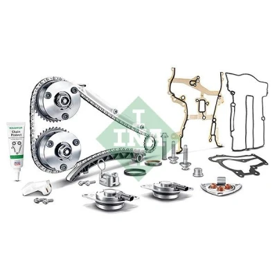 Afbeelding van INA 560 0002 10 Distributiekettingset Met pakkingen, tandwielen schroeven OPEL: Corsa E Hatchback, D Astra J Sports Tourer