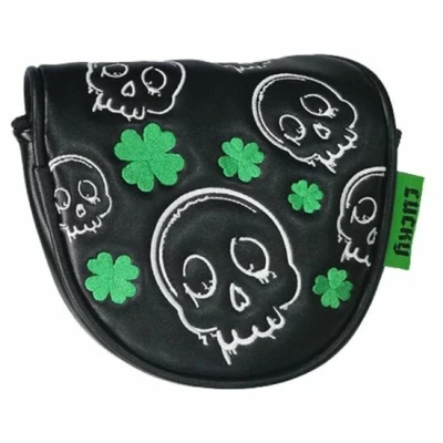Afbeelding van Legend Putter Mallet Headcover Lucky Zwart Groen