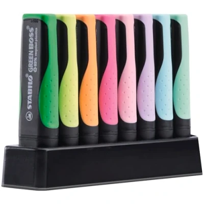 Image de STABILO Green Boss Deskset, 8 pcs.