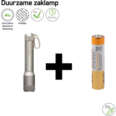 Afbeelding van GP Batteries CK12 LED Zaklamp Grijs Zaklampen