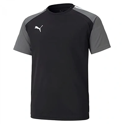 Afbeelding van Puma Teampacer Shirt Korte Mouw Kinderen Zwart / Grijs Maat: 140