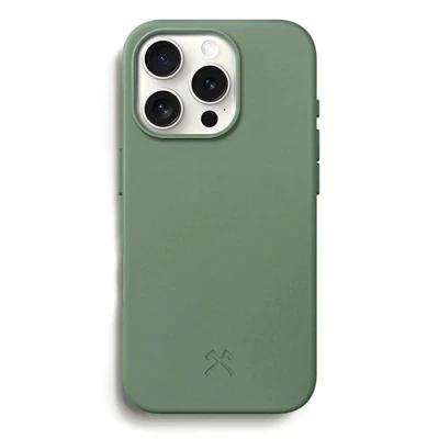 Afbeelding van Woodcessories Hoesje Geschikt voor iPhone 16 Pro Max Bio Case MagSafe donkergroen