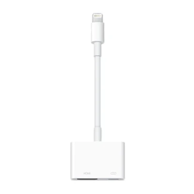 Image de Apple Adaptateur Lightning Vers Numérique Av Blanc (mw2p3zm/a)