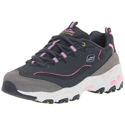 Afbeelding van Skechers D&#039;Lites Biggest Fan 11930 nvw, lage sneakers voor dames, Marineblauw, meerkleurig