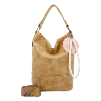 Afbeelding van Fritzi aus Preußen Schoudertas Fritzi51N Olga Vintage Hobo Bag Cracker Lichtbruin